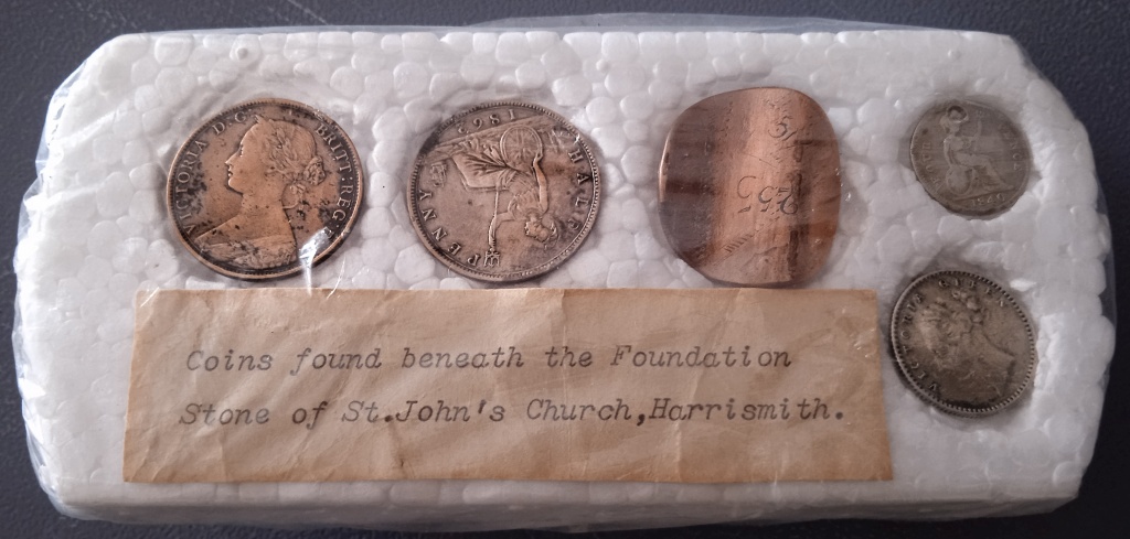 Harrismith anglican church coins